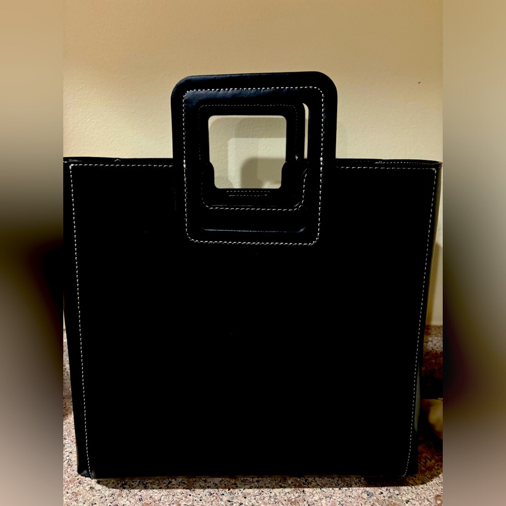 STAUD Shirley Leather Tote Bag